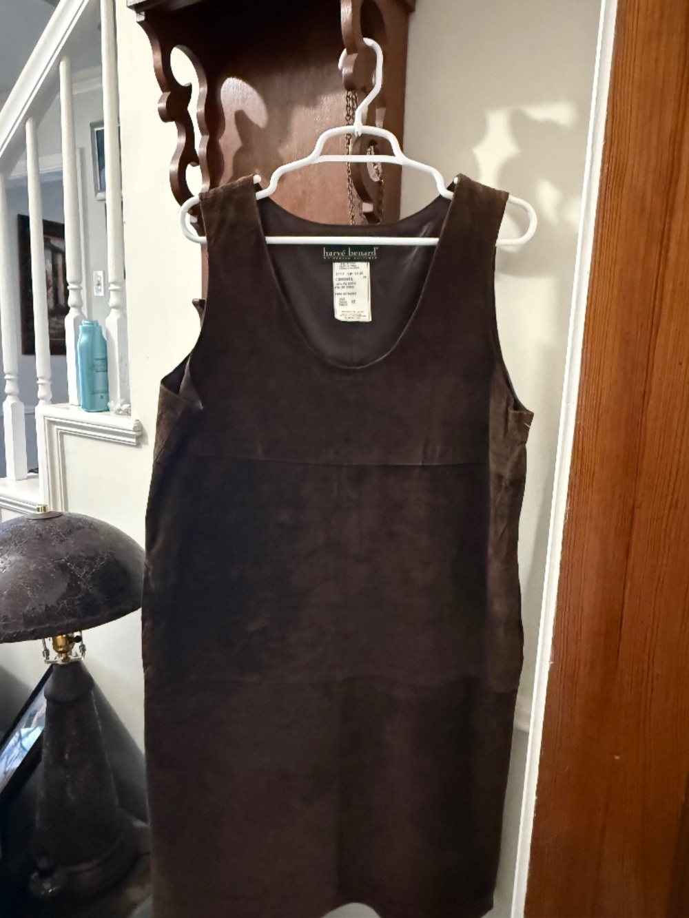 harvé benard suede dress